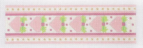 Melissa Shirley Designs Pink Heart Ribbon Candy Needlepoint Canvas