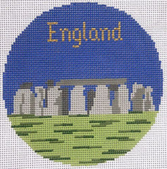 Silver Needle Travel Round England Ornament Needlepoint Canvas
