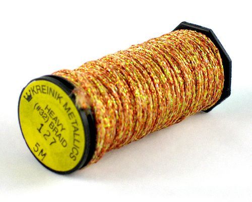 Kreinik Heavy Braid #32 - 127 Yellow Orange