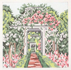 Barbara Russell Garden Gazebo Needlepoint Canvas