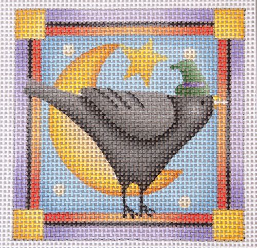 Melissa Shirley Designs Crow DM7B Needlepoint Canvas