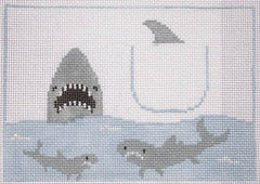 Kathy Schenkel Designs Shark Tooth Fairy Pillow Needlepoint Canvas
