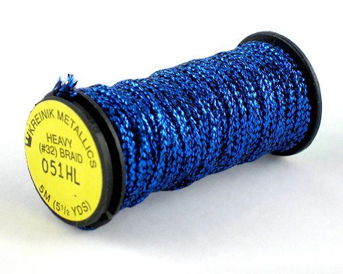 Kreinik Heavy Braid #32 - 051HL Sapphire Hi Lustre