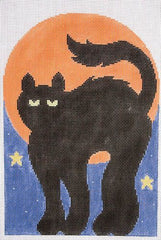 Kathy Schenkel Designs Black Cat Needlepoint Canvas