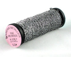 Kreinik Fine Braid #8 - 105C Antique Silver Cord