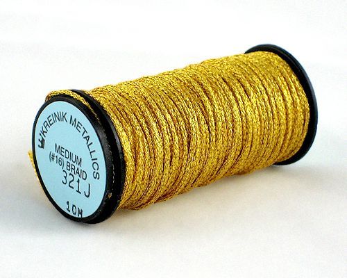 Kreinik Medium Braid #16 - 321J Dark Japan Gold