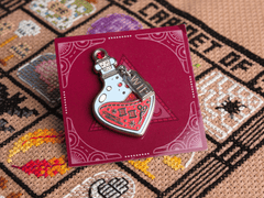 Stitchonomy Red Potion Bottle Needle Minder