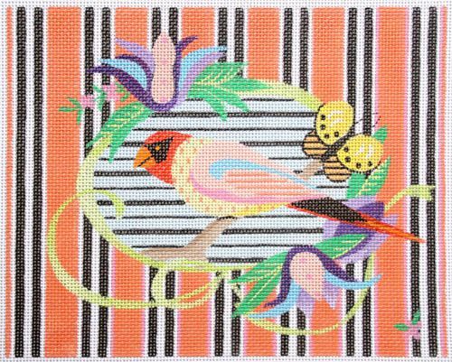 Leigh Designs Slovak Summer Sundown Bird Needlepoint Canvas