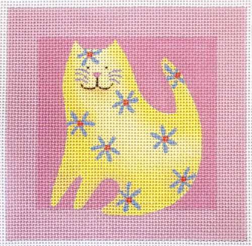 Melissa Shirley Designs Cat DM25M Needlepoint Canvas