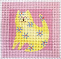Melissa Shirley Designs Cat DM25M Needlepoint Canvas