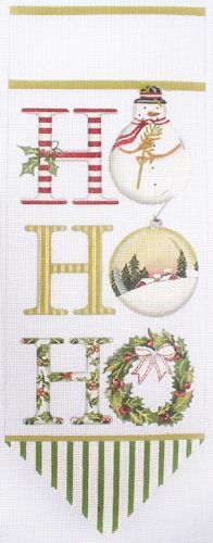 Melissa Shirley Designs Ho Ho Ho Banner Needlepoint Canvas