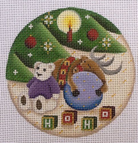 Rebecca Wood Designs Rest on the Ball Needlepoint Canvas