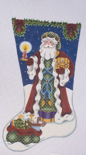 Rebecca Wood Designs Father Christmas Needlepoint Canvas