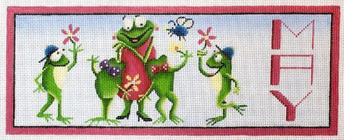Rebecca Wood Designs May Frogs Needlepoint Canvas