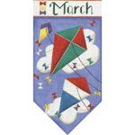 Rebecca Wood Designs March Banner Needlepoint Canvas