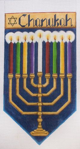 Rebecca Wood Designs Chanukah Banner Needlepoint Canvas