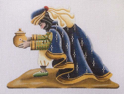 Rebecca Wood Designs Blue Magi Needlepoint Canvas