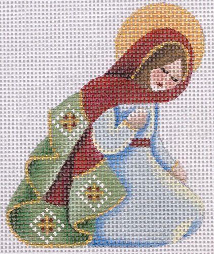 Rebecca Wood Designs Basket-Mary Needlepoint Canvas