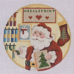 Rebecca Wood Designs Shopping for Mrs. Clause Needlepoint Canvas