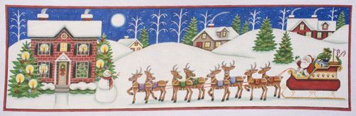 Rebecca Wood Designs Night Before-Panel Needlepoint Canvas