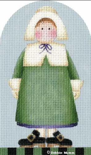Melissa Shirley Designs Debbie Mumm Pilgrim Girl Needlepoint Canvas