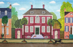 Painted Pony Designs Morning Townhouse Needlepoint Canvas