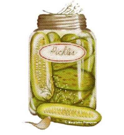 Melissa Shirley Designs Pickles Needlepoint Canvas