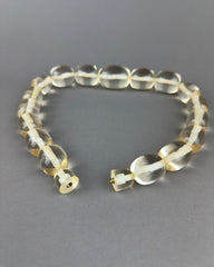 Vintage Chunky Oblong Graduated Lucite Bead Necklace