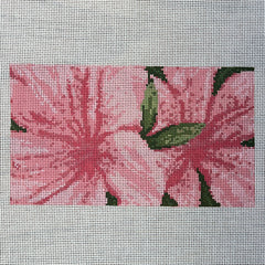 The Gingham Stitchery Krissy Johnson Designs Azalea Eyeglass Case Insert Needlepoint Canvas