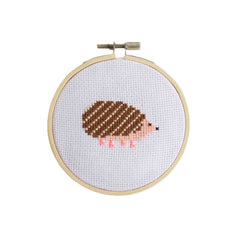 Cotton Clara Craft Kits & Supplies Hedgehog Cross Stitch Kit