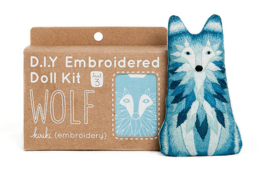 Kiriki Press Wolf Doll Embroidery Kit