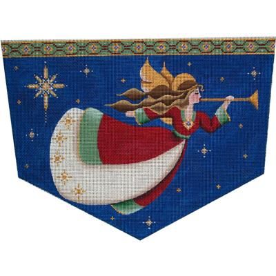 Rebecca Wood Designs Angel Christmas Cuff Needlepoint Canvas - 18M