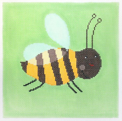 Birds of a Feather Buzz Bee Needlepoint Canvas