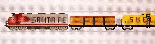 The Meredith Collection Train Belt Adult Size Needlepoint Canvas
