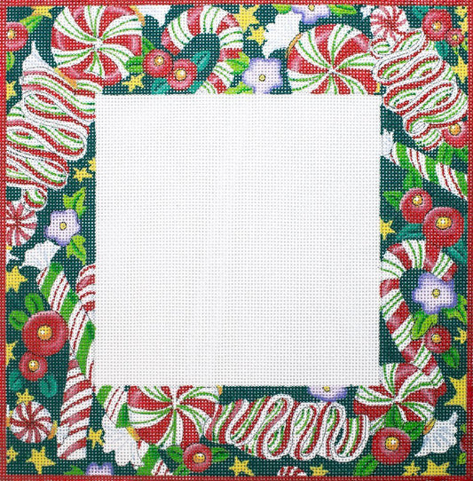 Painted Pony Designs Christmas Frame Needlepoint Canvas