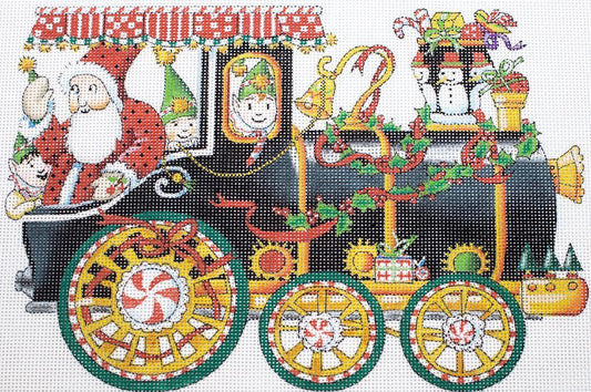 Painted Pony Designs Train Engine Needlepoint Canvas