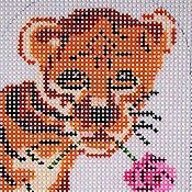 Barbara Russell Tiger Eyeglass Case Needlepoint Canvas