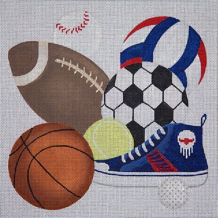 JP Needlepoint Sports Toys Needlepoint Canvas