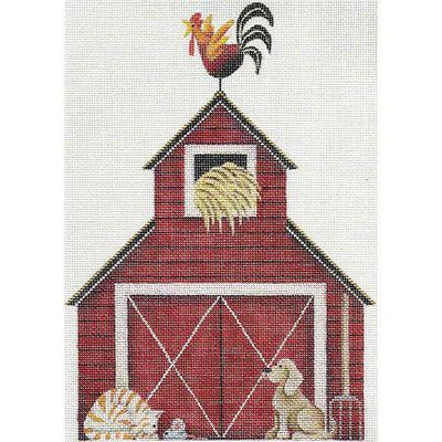 Rebecca Wood Designs Mini Barn Mini Needlepoint Canvas