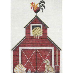 Rebecca Wood Designs Mini Barn Mini Needlepoint Canvas