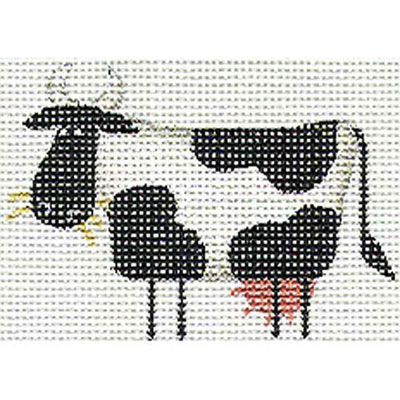 Rebecca Wood Designs Cow Left Mini Needlepoint Canvas
