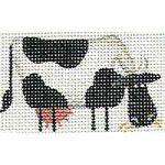 Rebecca Wood Designs Cow Right Mini Needlepoint Canvas
