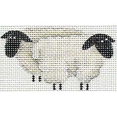 Rebecca Wood Designs Two Sheeps Needlepoint Canvas