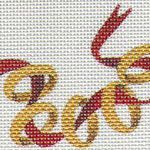 Rebecca Wood Designs Golden Rings Mini Needlepoint Canvas