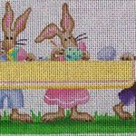 Rebecca Wood Designs Coloring Eggs Needlepoint Canvas