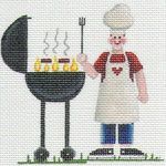 Rebecca Wood Designs Cook Out Needlepoint Canvas