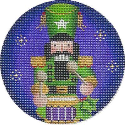 Rebecca Wood Designs Green Nutcracker Needlepoint Canvas