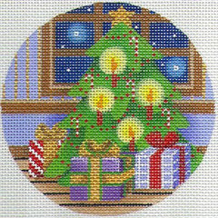 Rebecca Wood Designs Tree Presents Needlepoint Canvas