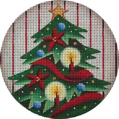 Rebecca Wood Designs Candle Tree Needlepoint Canvas