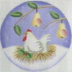 Rebecca Wood Designs French Hen Needlepoint Canvas